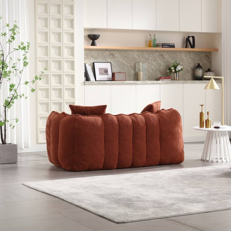 66.1''W Soft beanbag chair with high resilience foam