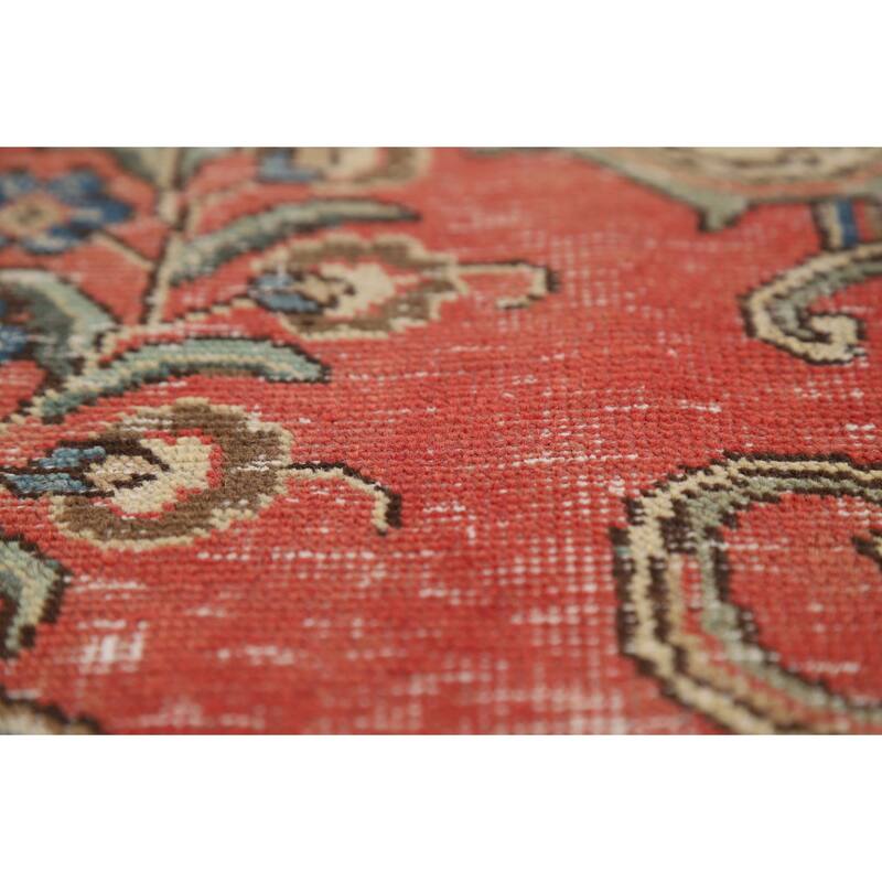 Traditional Tabriz Persian Vintage Rug Handmade Wool Carpet - 9'4" x 13'0"