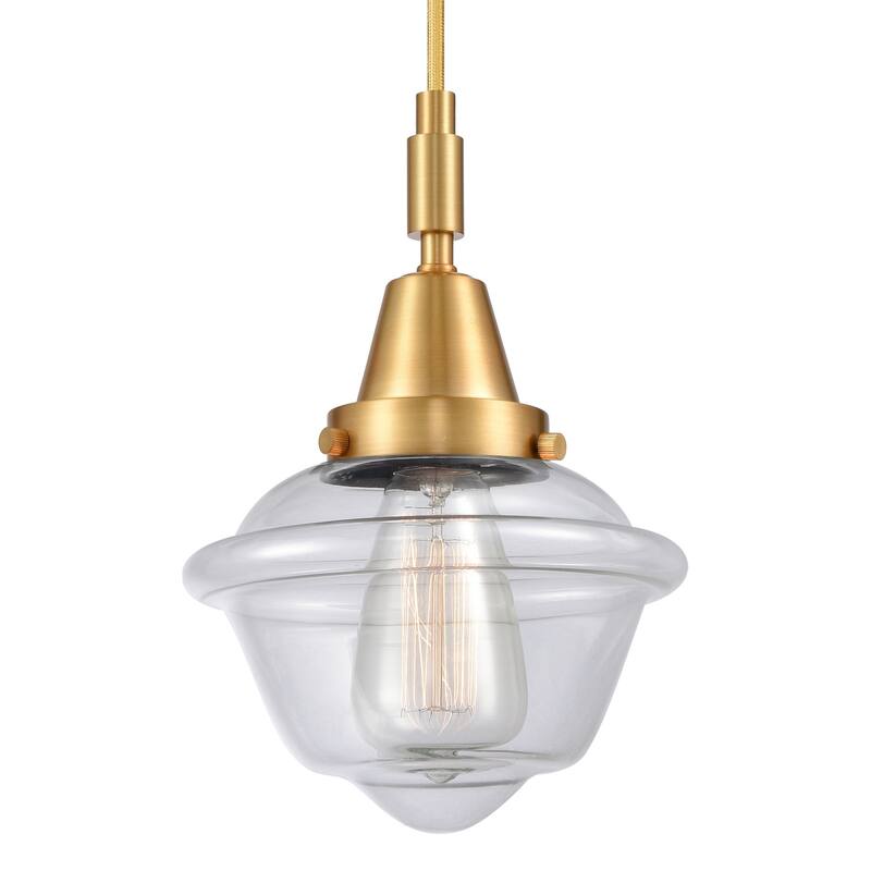 Innovations Lighting 447-1P-G532 Oxford 7" Wide Mini Pendant with - Satin Gold
