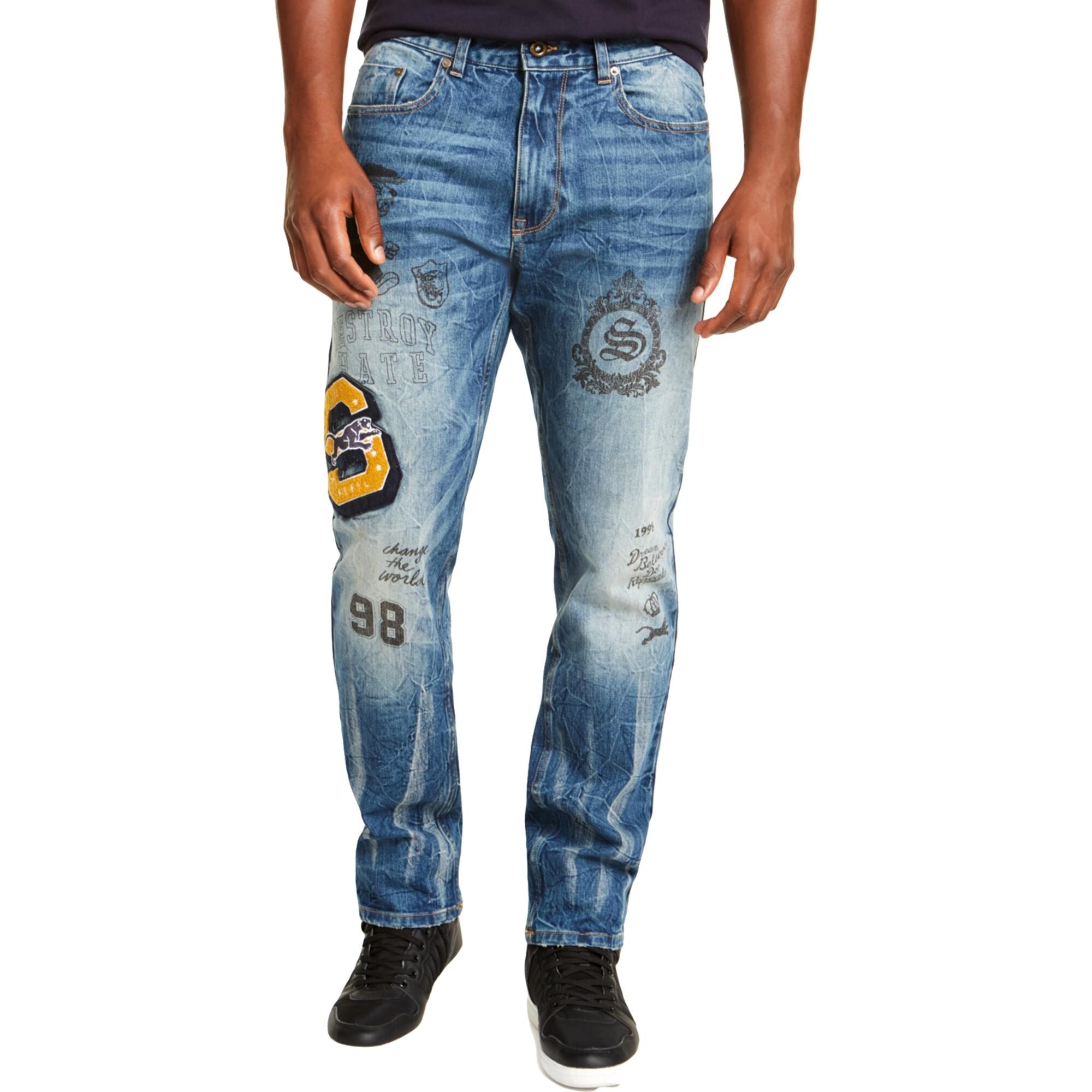 sean john athletic tapered stretch jeans