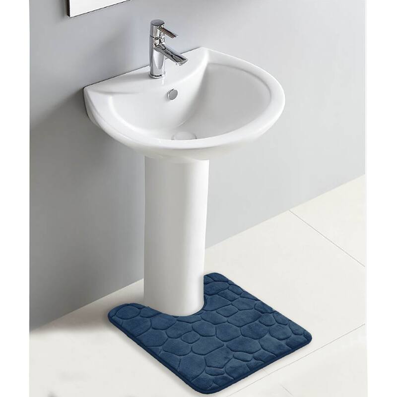 Contour Bath Rug Memory Foam Mat 3D Pebble 20L x 20W