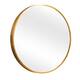 Neutypechic Modern Thin Frame Wall-Mounted Vanity Round Mirror