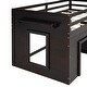 preview thumbnail 8 of 7, Twin Size Loft Bed with Three Cabinets and Shelf Included