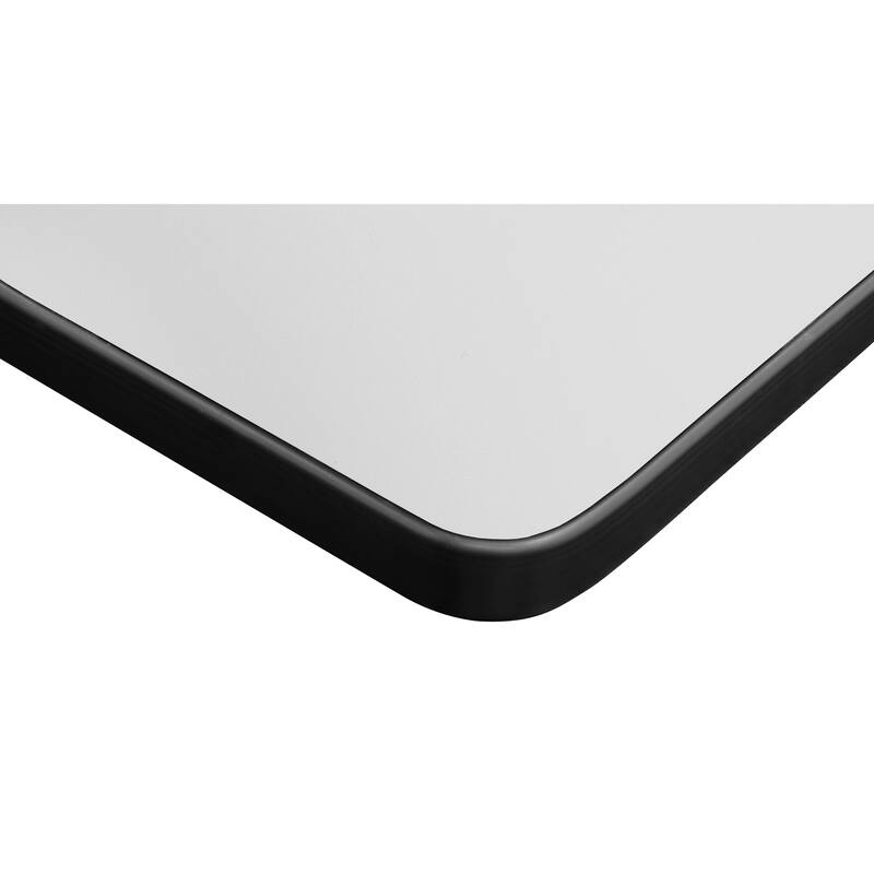 48" x 30" Standard Rectangle Table Top- Ash Grey/ White