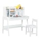 preview thumbnail 15 of 25, Modern Classic Desk,Children'S Desk,Solid Wood Desk,Bedroom Boy and Girl Family Desk And Chair Set,Multi-Space Available