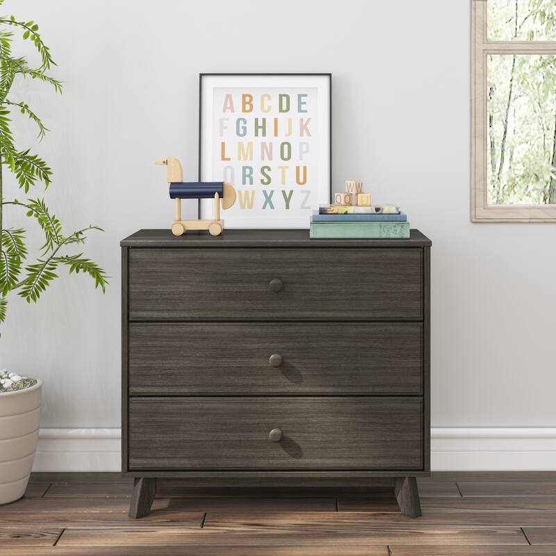 Max and Lily 3-Drawer Solid Wood Dresser