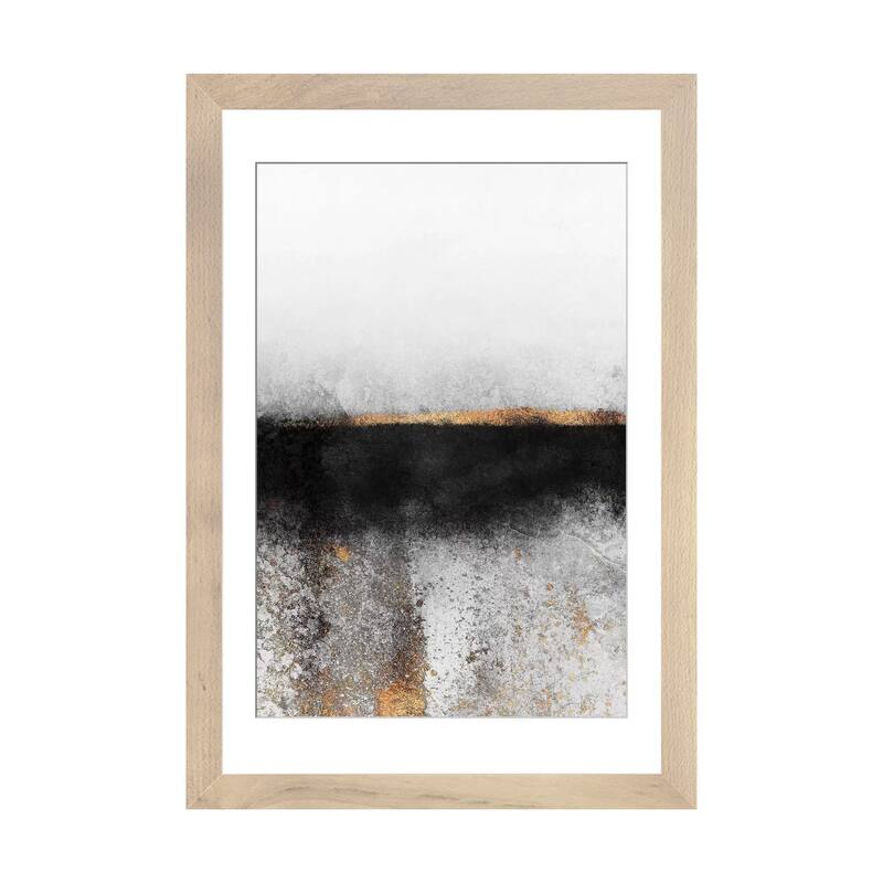 iCanvas "Soot And Gold" by Elisabeth Fredriksson - Natural - 32x24x1
