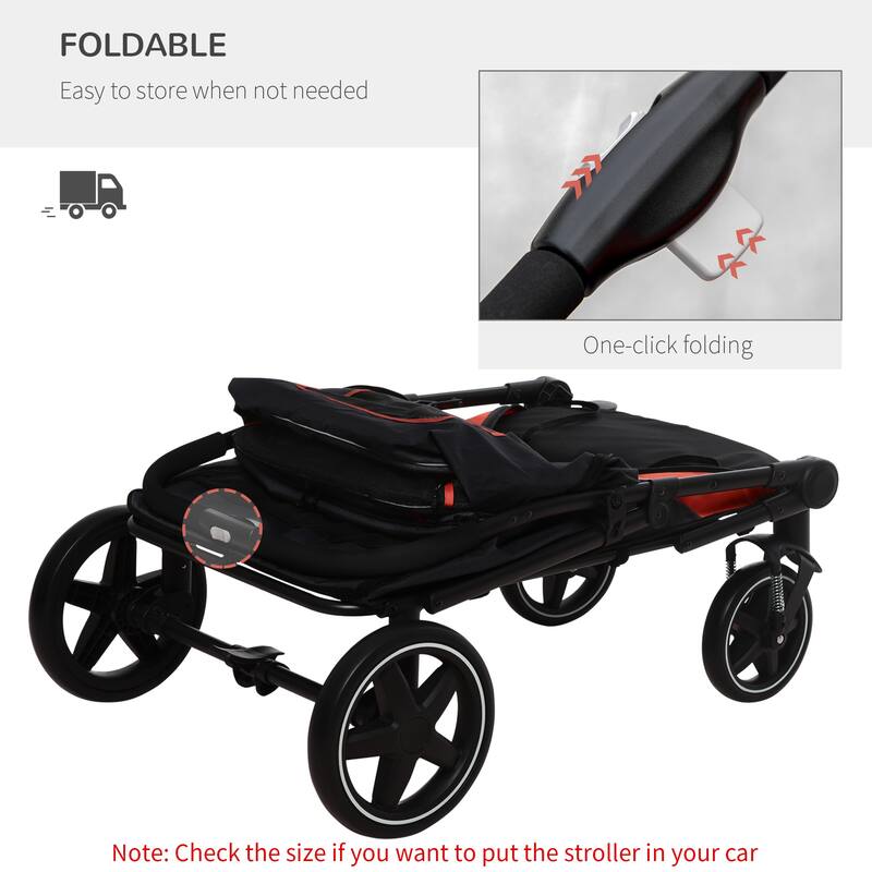 One-Click Foldable Doggy Stroller