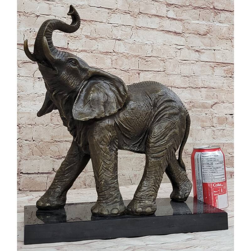 Sculpture Collectible Bronze Decor Vienna Imitative Elephant Bronze Statue Austrian Statue