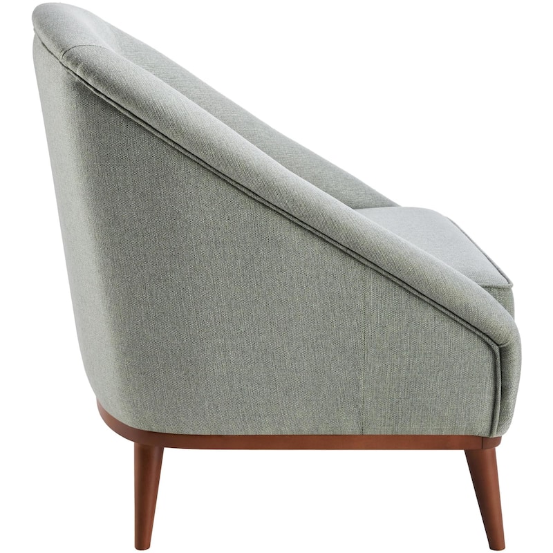 Kassie Modern Minimalist Light Sage Accent Chair