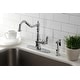 preview thumbnail 18 of 20, American Classic Single-Handle Kitchen Faucet with Brass Sprayer