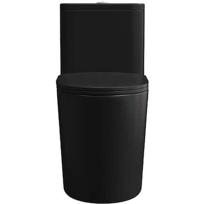 One-Piece 1.1GPF/1.6 GPF Dual Flush Elongated Toilet