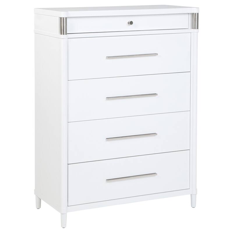 Gracemont 5-drawer Bedroom Chest of Drawers White - White