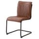 preview thumbnail 2 of 6, NPD Furniture Cooper Faux Leather Chair Rubber Gold Frame (Set of 2)