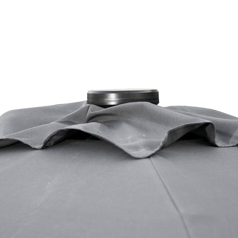 Versatile Outdoor Umbrella with LED Lights and Adjustable Features for Relaxation