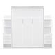 preview thumbnail 29 of 66, Murphy Bed Wall Bed with Shelves, Drawers and LED Lights