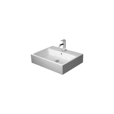 Duravit Vero Air 23-5/8" Ceramic Wall Mounted Bathroom Sink with