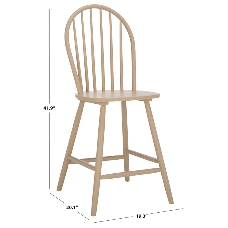 SAFAVIEH Home Omaha Counter Stool - 19"W x 20"D x 42"H