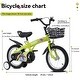 preview thumbnail 1 of 53, Sporty Kids Bike Boys and Girls Bicycles with Training Wheels Green - 5-7 Years