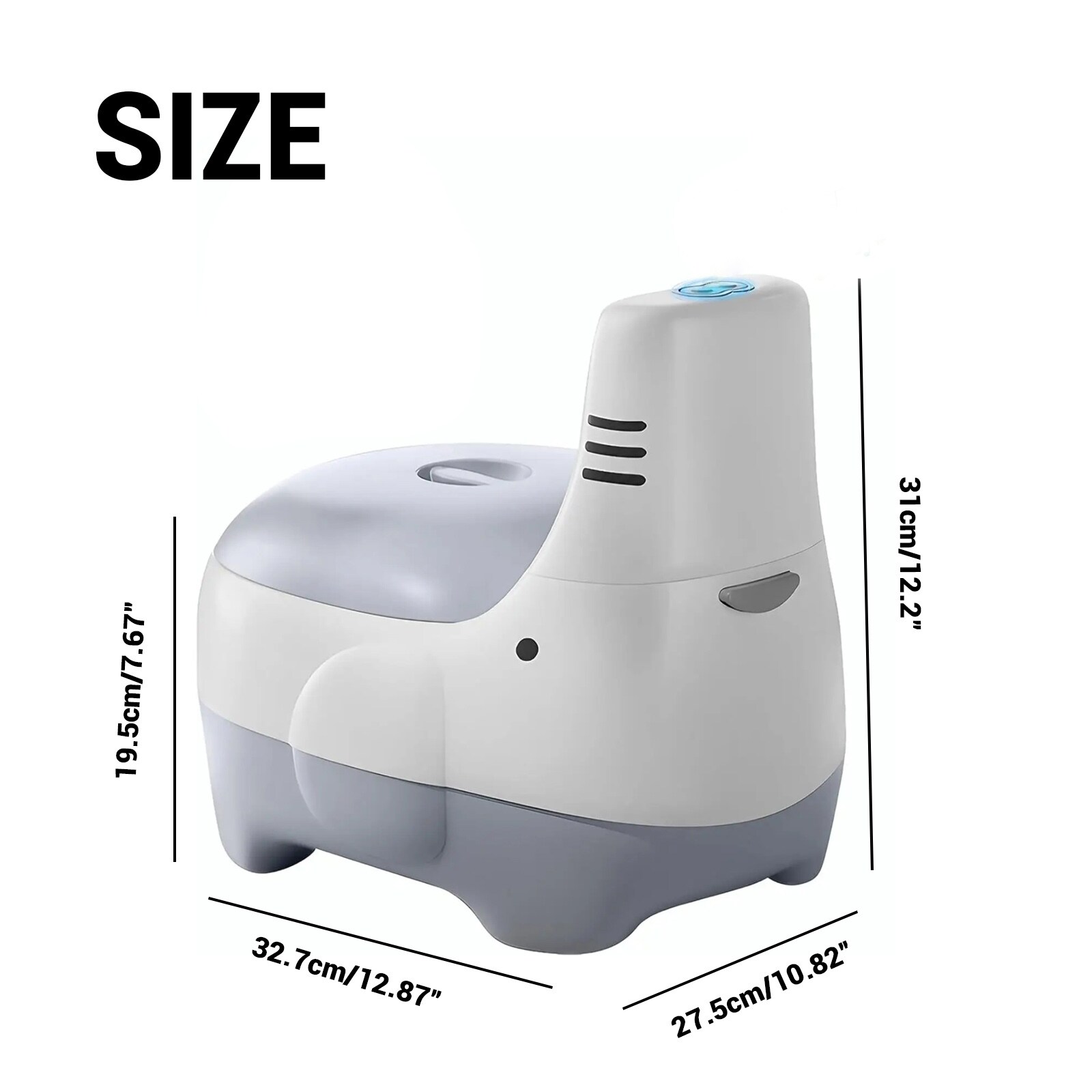 Portable Potty Training Seat with Realistic Flush Perfect