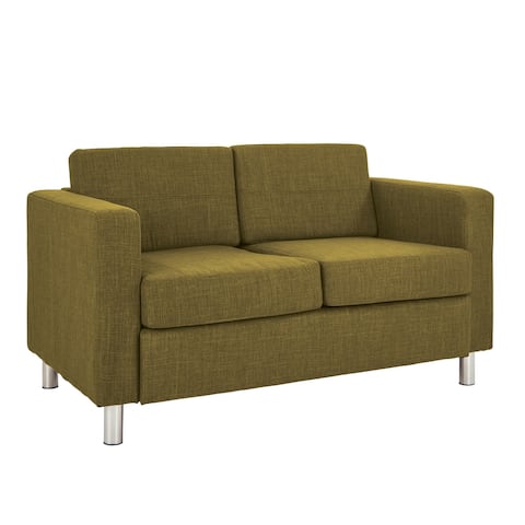 Pacific Love Seat with Chrome Legs
