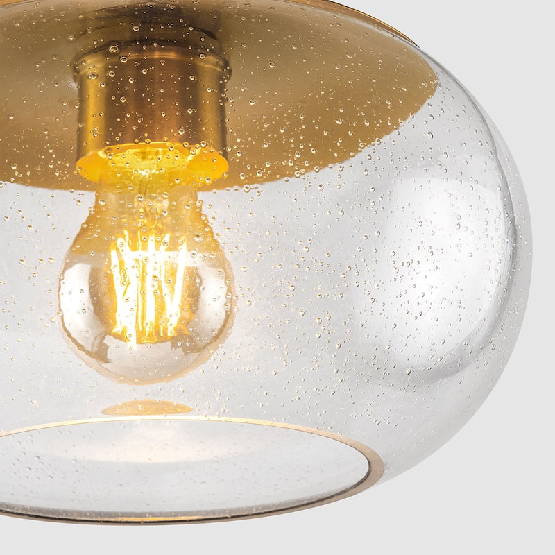 KAWOTI 1-Light Adjustable Glass Pendant