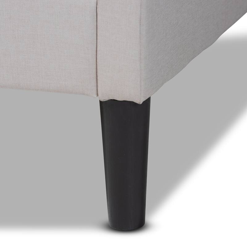 Milligan Modern & Contemporary Beige Fabric Upholstered Wood Daybed