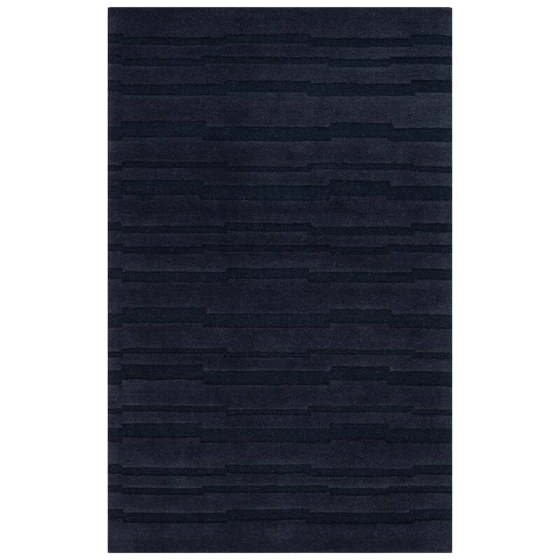 SAFAVIEH Handmade Chatham Rafah Modern Wool Rug - 6' x 9' - Black