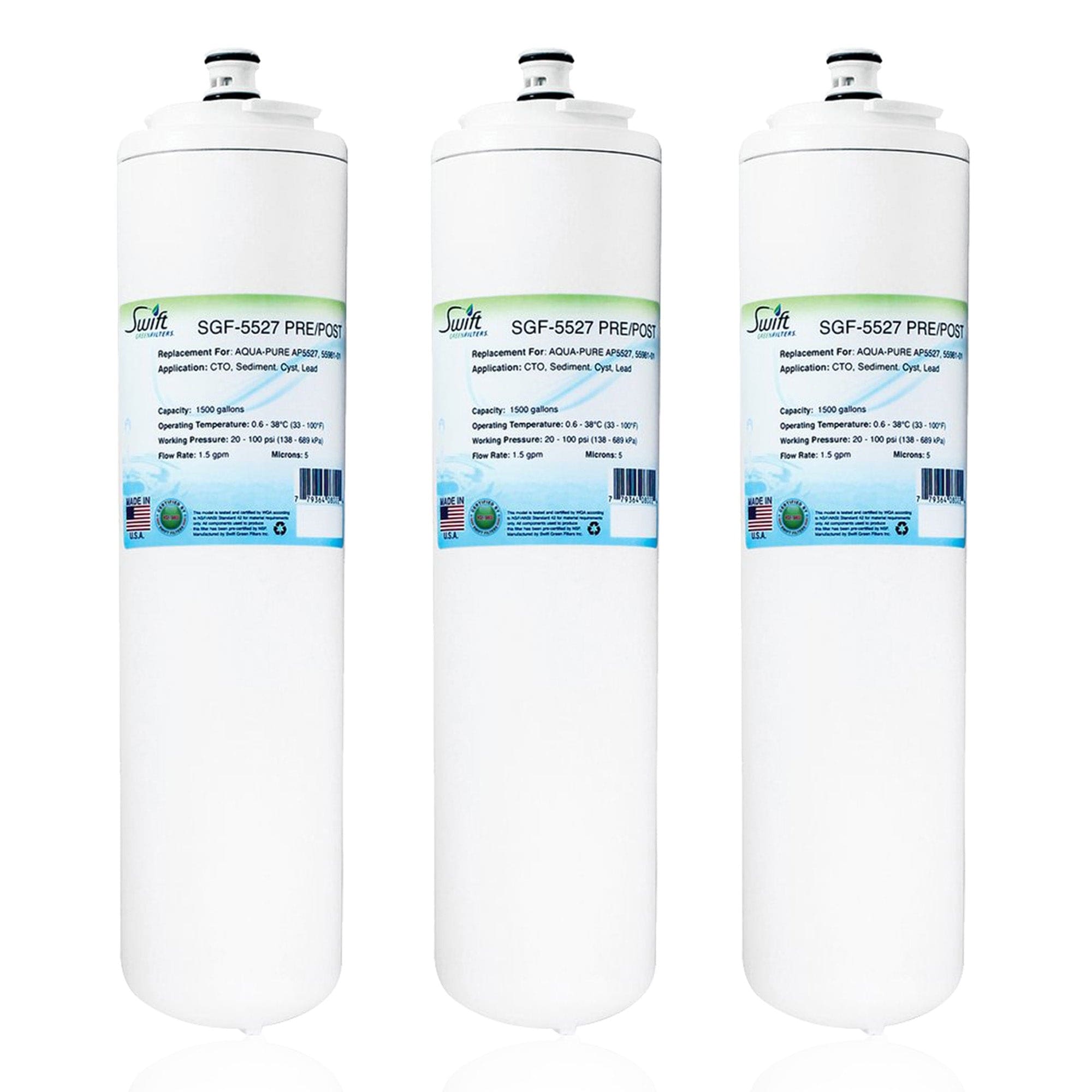 SGF-5527 Compatible Commercial Water Filter for AP5527, 55981-01 (3 Pack).