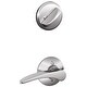 preview thumbnail 4 of 2, Schlage Manhattan Right Handed Single Cylinder Interior Pack - Polished Chrome