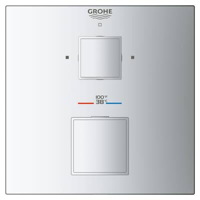 Grohe Grohtherm Dual Function Thermostatic Valve Trim Only with Double