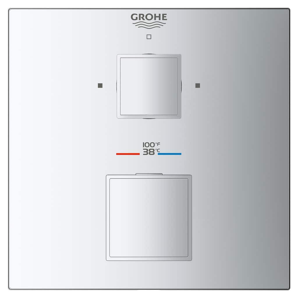 Grohe Grohtherm Dual Function Thermostatic Valve Trim Only with Double