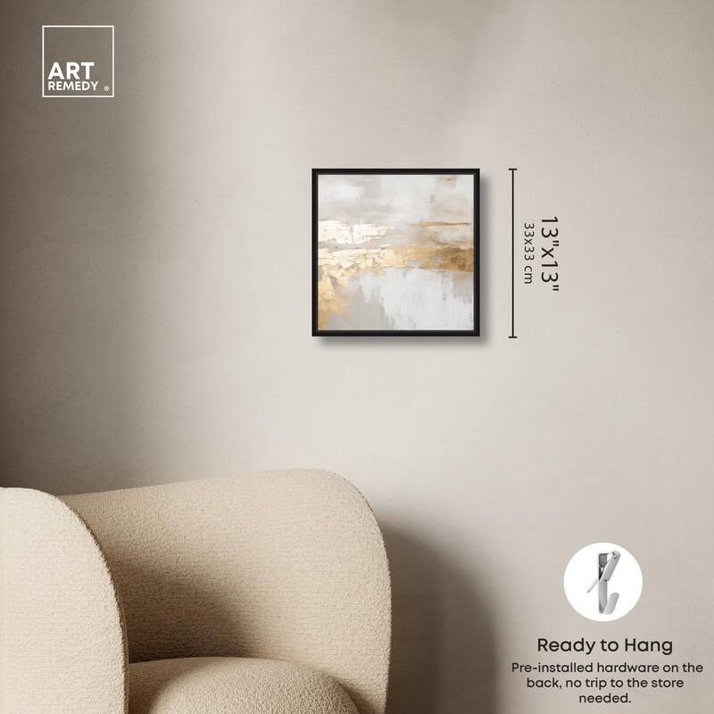 Melted Goldscape II Canvas by Art Remedy