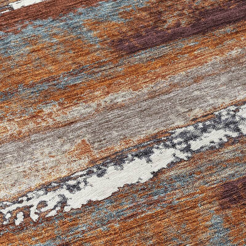 HomeRoots Abstract Transitional Rectangle Outdoor Rug
