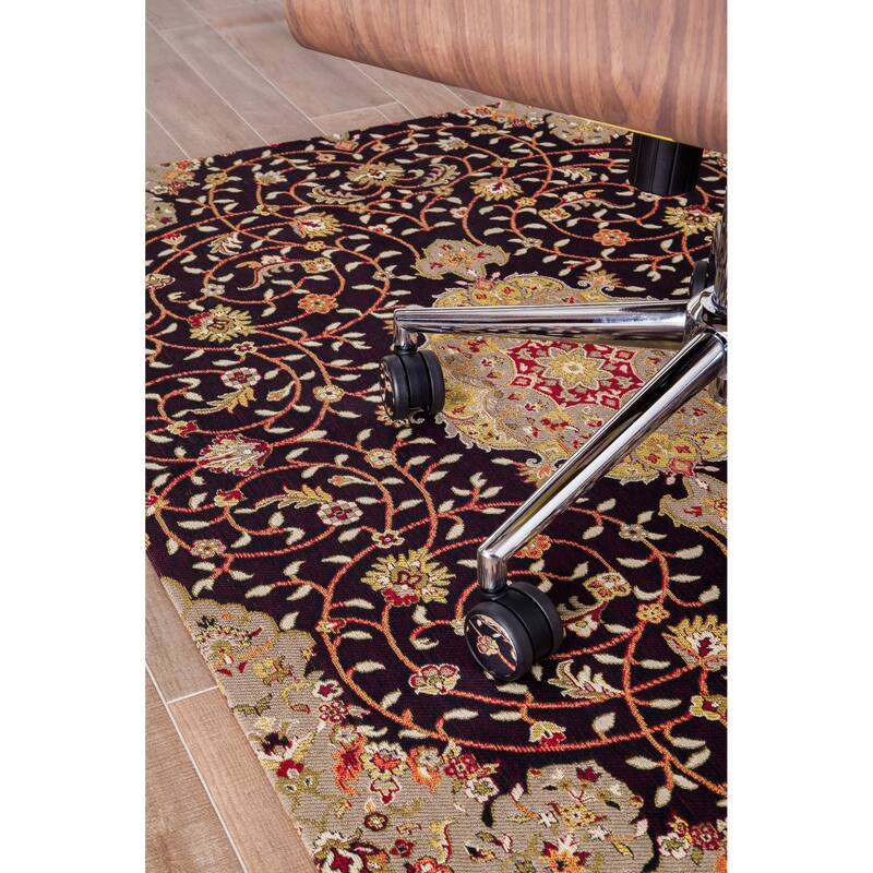Jani 36"x48" Rug'd Chair Mat-Rug Style Office Chairmat for Carpet & Hard Floors| 0.25" Thick |Non-Slip, Foldable Desk Chair Mat