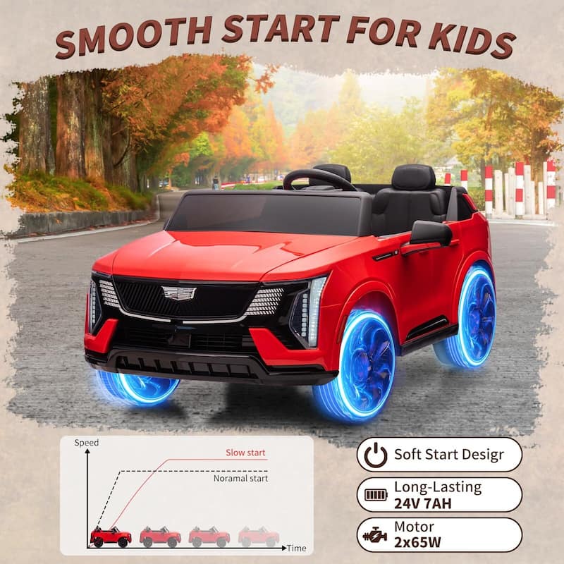 24V Ride on Car, Licensed Battery Powered Electric Vehicle