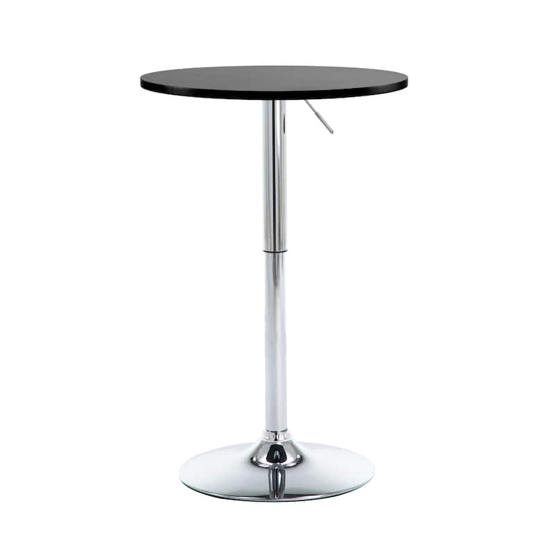 360 Swivel Round Pub Table Height Adjustable Bar Table 27.5-35.6 inches