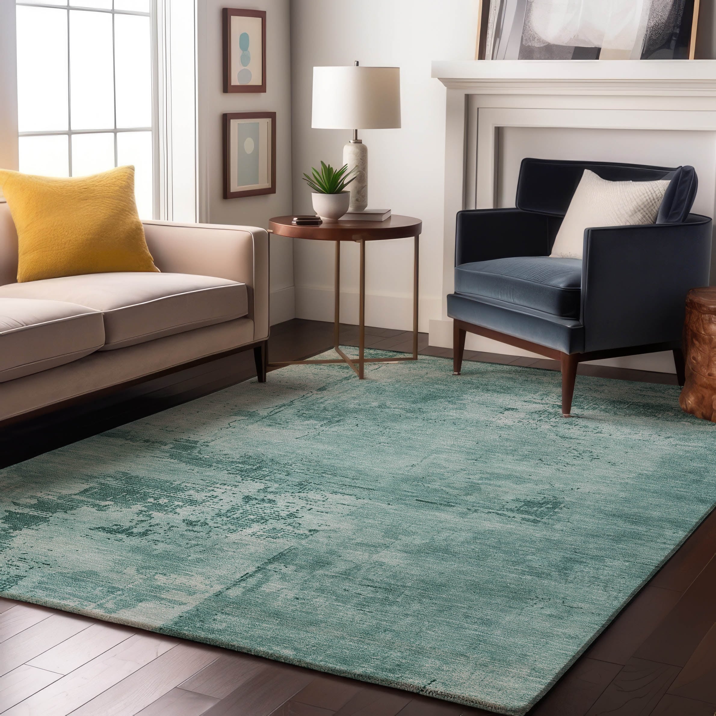 Premium Washable Super Soft Casual Abstract Mayfield Rug