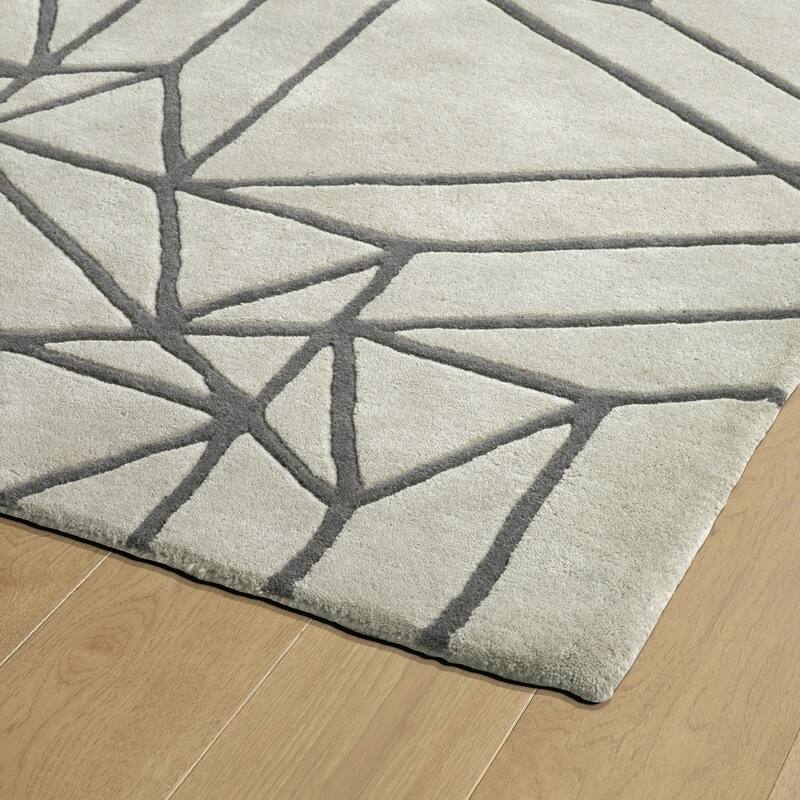Origami Hand Tufted Wool Area Rug