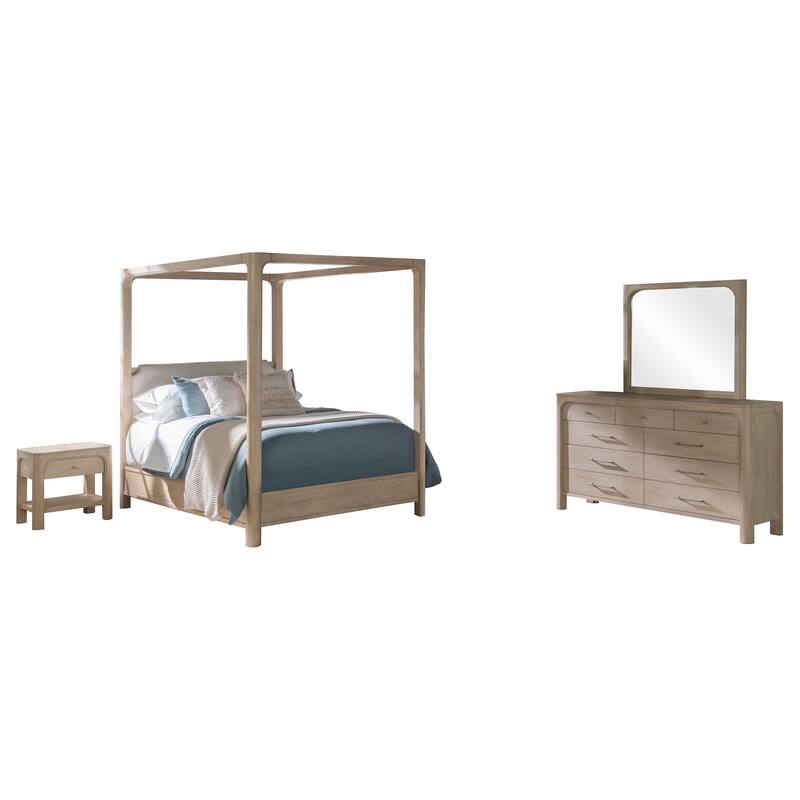 Solano Bedroom Set Weathered Mango - Eastern King - 4 Piece