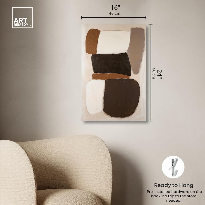 Asymmetrical Balance III Canvas by Art Remedy, Gallery Wrapped