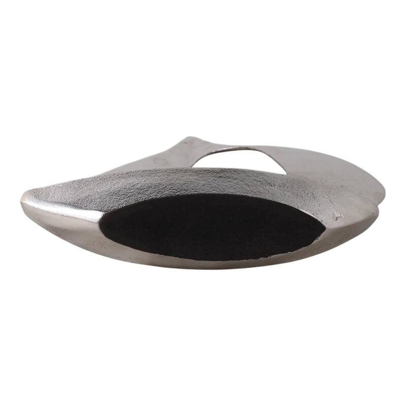 Metal Modern Coastal Sailboat Sculpture Decorative Accent - 13" Silver - 11" x 3" x 13.25"