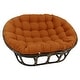 preview thumbnail 10 of 21, 65-inch by 48-inch Solid Twill Double Papasan Cushion (Cushion Only) Spice