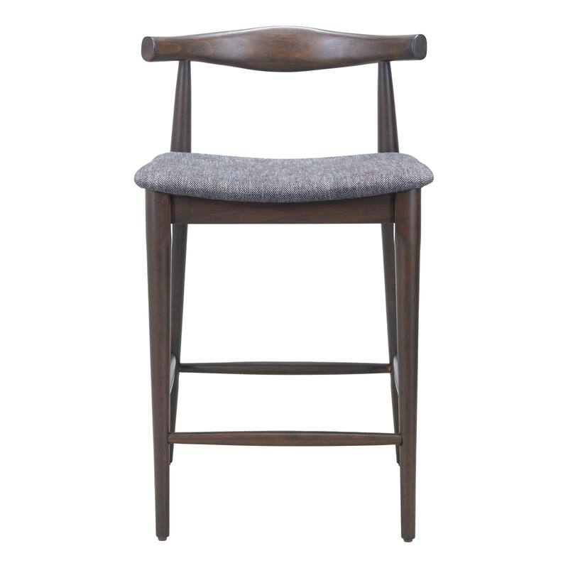 Tuzka Counter Stool Gray & Espresso