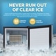 preview thumbnail 2 of 3, Newair 15 in. Undercounter 80 lbs. per day Clear Ice Cube Maker, Built-in or Freestanding