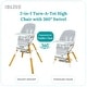 preview thumbnail 25 of 26, TruBliss 2-in-1 Turn-A-Tot High Chair with 360 Swivel