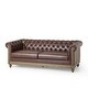 preview thumbnail 10 of 58, Castalia Nailhead Trim Chesterfield Sofa by Christopher Knight Home - 78.75" L x 33.50" W x 28.00" H