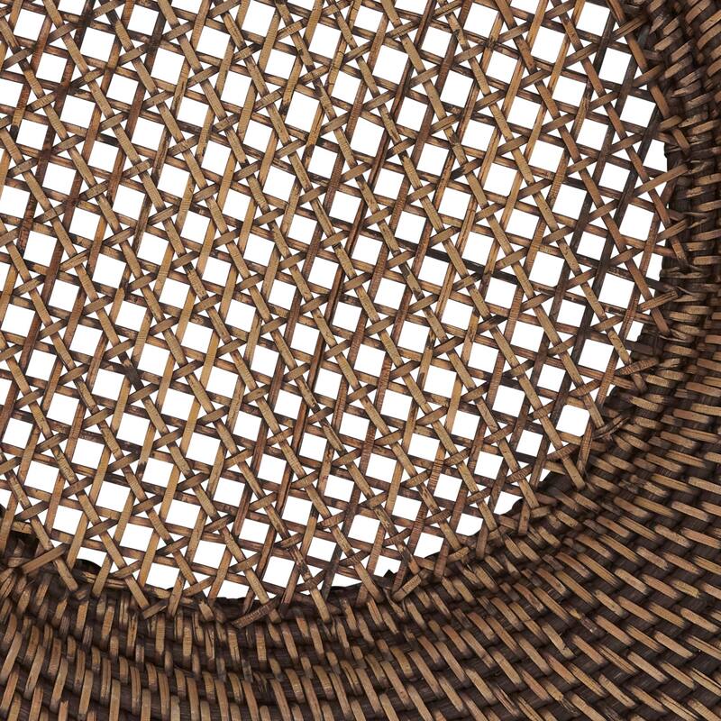 Round Design Rattan Charger Plates (Set of 4)
