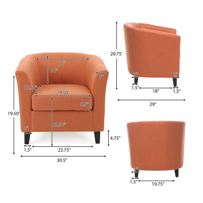 Christopher Knight Home - Preston Fabric Club Chair