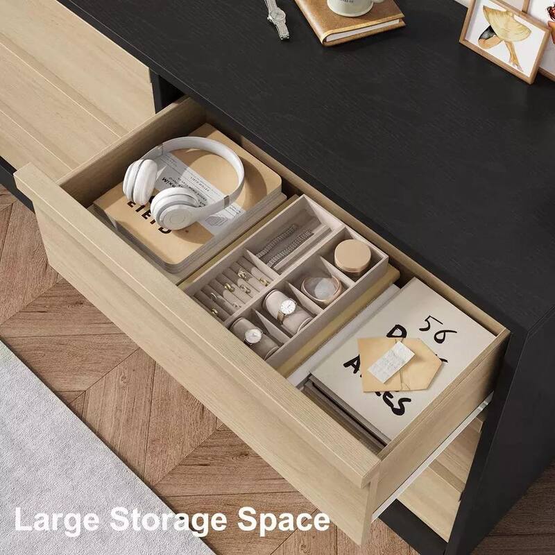 6/7/8 Drawer Dresser for Bedroom, Modern Wooden Chest of Drawers Dresser Organizer